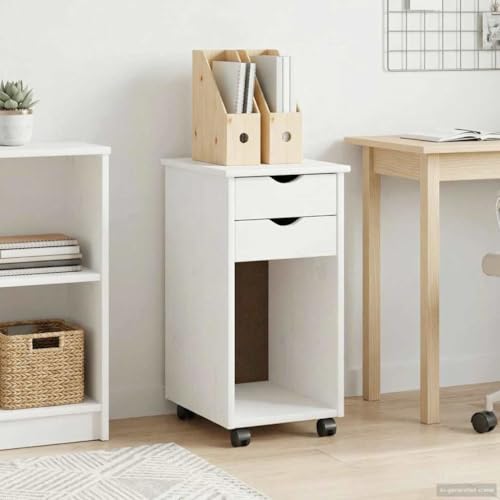 Meuble de rangement pour chambre et bureau en bois blanc