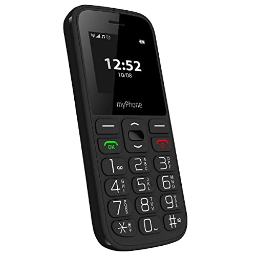 myPhone Halo A - Tastentelefon för Oma & Opa, Dual-SIM, Svart