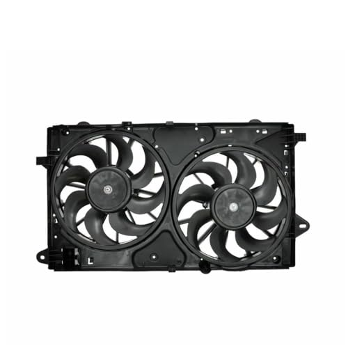 Momtlck Dual Engine Radiator Cooling Fan A/C Assembly for Buick for Allure 2010 for Lacrosse 2010 for Regal 2011 13269460 13269461