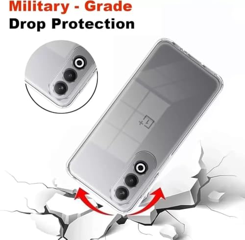 Image of COVERBLACK Flexible Rubber Case Back Cover Compatible for 1+ Nord 5 / Oneplus Nord5 - Transparent