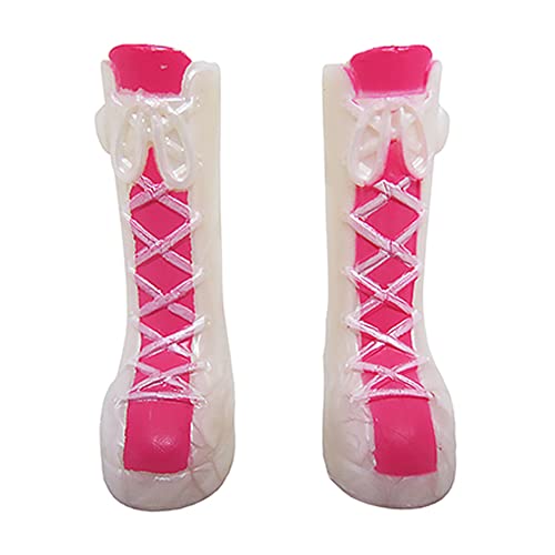 Replacement Parts for Kuu Kuu Harajuku Fashion Doll FFB22 - Replacement Boots with Pink Lacing