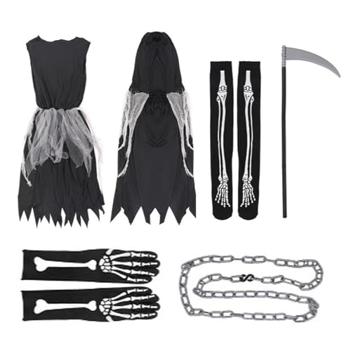 Disfraces De Halloween Infantiles | Traje de Cosplay de Terror para Niños,Vestuario de Disfraz Terrorífico para Juego de Roles, Fiestas, Festivales, Días Festivos y Mascaradas para Niños y