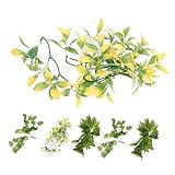 VICASKY 6 Stück Künstliche Reptilienpflanzen aus Kunststoff Pflegeleichte Kletterpflanzen für Terrarien und Aquarien Lebendige Terrariendekoration für Leopardgecko Reptilien