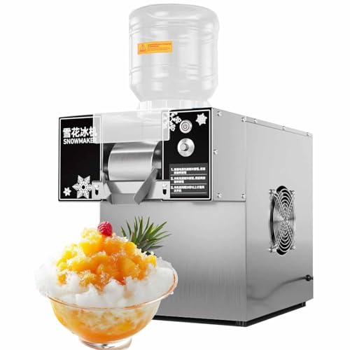 High-Speed Ice Shaver Machine - 1200W Snowflake Ice Maker for Smoothies, Shaved Ice Desserts, Snack Bars & Ice Cream Shops - Perfect for Summer Treats