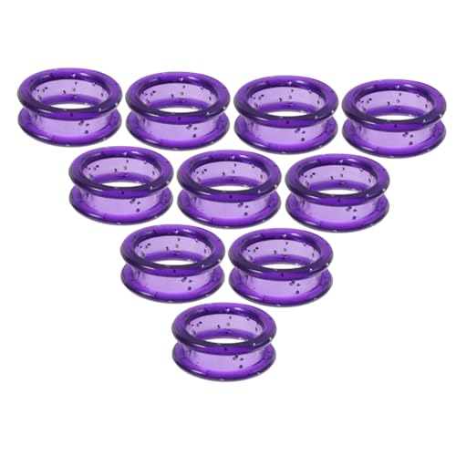 HAPINARY Pet Scissor Ring Grips 10pcs Scissors Finger Protector Rings Silicone Finger Protector Grooming Shears Thumb Inserts