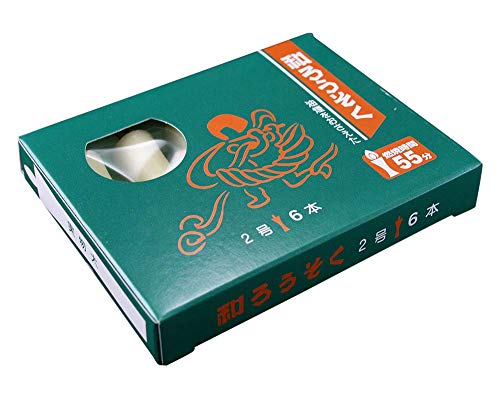 和ローソクイカリ型:2号 小箱 6本入り 【和ローソク/和蝋燭/ご自宅使い】