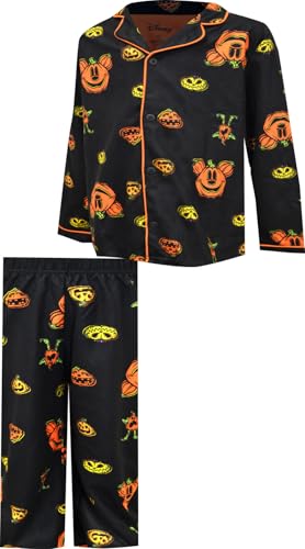 Boys Disney Mickey Mouse Halloween Flannel Kids Pajamas
