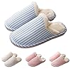 Womens-Fuzzy-Silppers-Striped-Fuzzy-Fluffy-Slippers-Slip-on-Plush-Soft-Warm-Slipper-Non-Slip-Indoor-House-Shoes Womens Fuzzy Silppers Striped Fuzzy Fluffy Slippers Slip-on Plush Soft Warm Slipper Non-Slip Indoor House Shoes