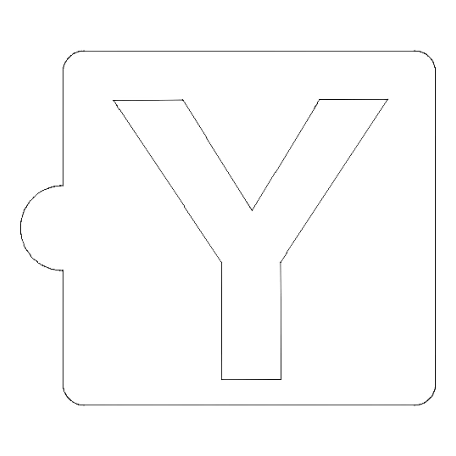 Amazon.com: Y Letter Alphabet Stencil for Cookie OR Cake Decorating Made in USA LS107Y : Home & Kitchen