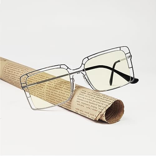Image of Eyekepper 4-pack Reading Glasses Blue Light Blocking Thin Metal Hollow Frame Women Men Readers