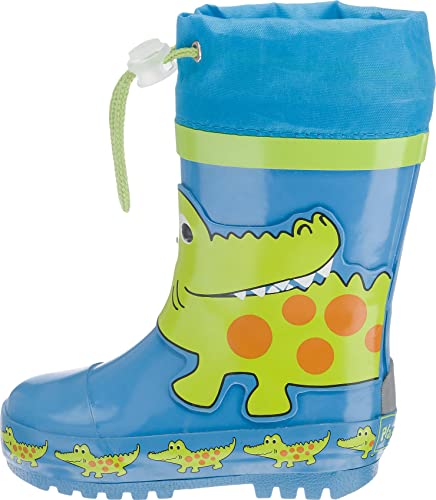 Playshoes Unisex Kid's Rain Boot Wellies Fire Crocodile Wellington Rubber2