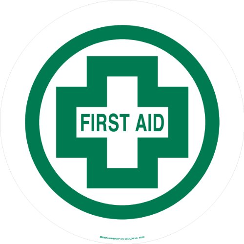 Panneau First Aid Brady texturé antidérapant et résistant pour sol vinyle
