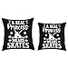 Real Princess Hockey Girl Ice Hockey Player Ice Hockey Girls Throw Pillow