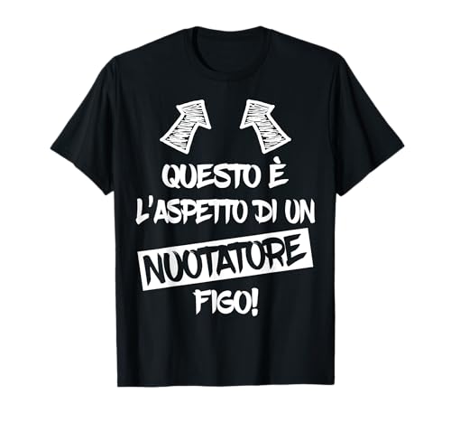 NUOTATORE FIGO regalo divertente nuotatori sport acquatici Maglietta