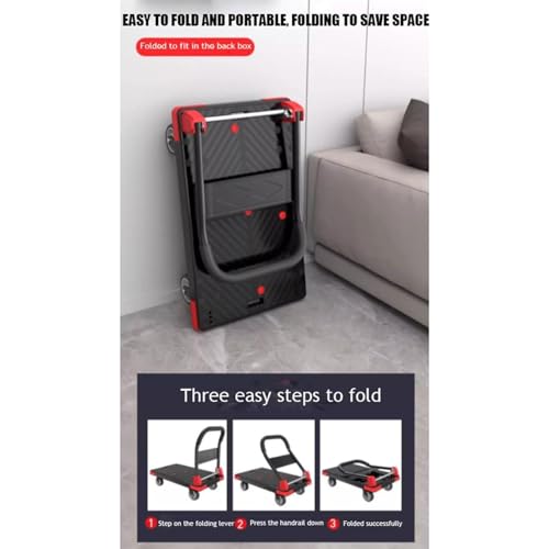 Carretilla plegable resistente para uso oficina miniatura 7