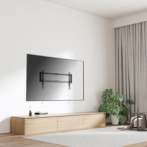 VALUE TV Wall Mount 27 mm Distance from Wall Fixed, 228.6 cm/90 inches, 75 kg, Black - Image 4