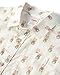 Gymboree,Boys,and Toddler Short Sleeve Button Up Shirt,Easter Bunny Cream,4T