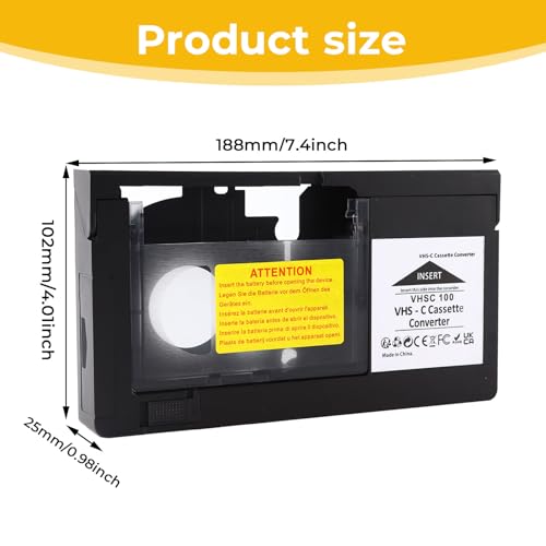 Adaptador de Casete VHS-C a VHS miniatura 4