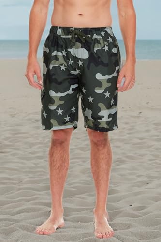 Image of Kanu Surf Men's Big Viper Extended Size Stripe Swim Trunk