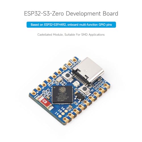 Image of Waveshare 3PCS ESP32-S3 Mini Development Board, Based On ESP32-S3FH4R2, Onboard Multi-Function GPIO Pins, Dual-Core Processor, 240MHz Running Frequency, 2.4GHz Wi-Fi & BLE 5