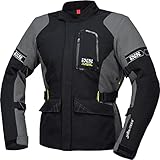 IXS Motorradjacke mit Protektoren Motorrad Jacke Laminat-ST-Plus Tour Textiljacke schwarz/grau L, Herren, Tourer, Ganzjährig, Polyamid
