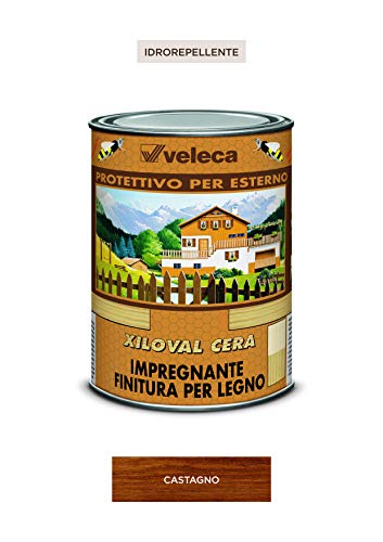 Veleca xiloval Cera, barniz encerado para madera, Castaño