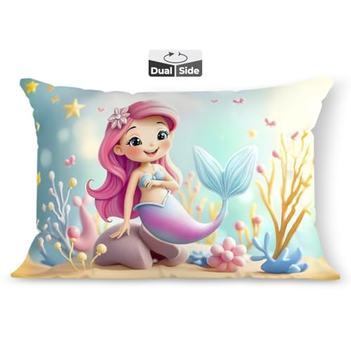 Image of Brizberry Kids Pillow Cushion with Super Soft Fabric | Animal & Cartoon Prints | 12x18 inches (Design 11)