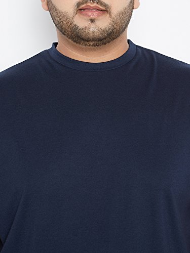 Image of Bigbanana Plus Size Men's Regular Fit Solid Round Neck Tshirt