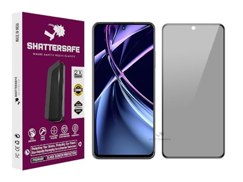 Image of Anti-Spy Privacy Tempered Glass Compatible For Realme Narzo N55 / C55 [Pack of 1]. 9H Hardness, Anti-Scratch, Edge-to-Edge Protection With Easy Installation Kit & Case Friendly Fit.