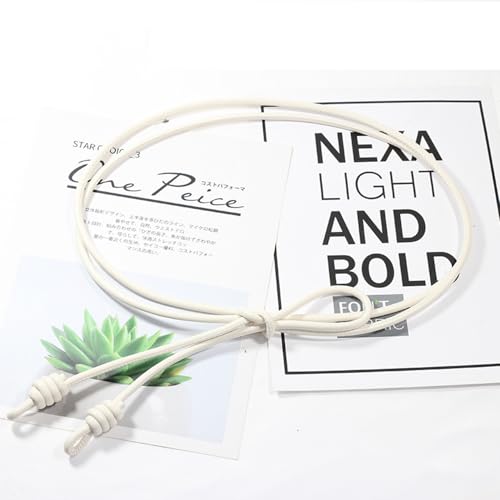 Round Knotted Leather Rope Belt Women Tie Waist Strap Long Thin Waist String Rope for Dress4