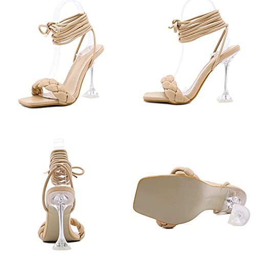 Hee grand Women High Heel Sandals Sexy Open Toe Ankle Strap High Heels Stiletto Wedding Dress Shoes2