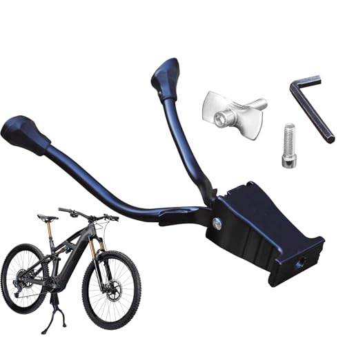 Caballete De Ciclismo | Soporte Central De Patas Doble Para Bicicleta,Piezas Metálicas Estables Para Ciclismo Montaña Estacionamiento Senderismo