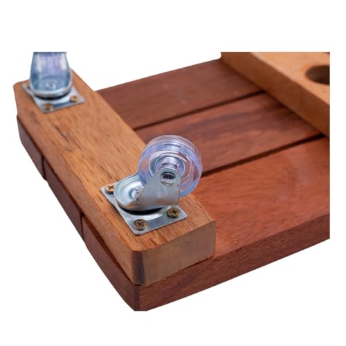 Suporte Para Vaso De Planta Jardineira 20x60cm Rodinhas de Cristal