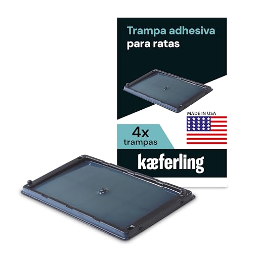 Catchmaster 4X Trampa para Ratas y Ratones   Sin Veneno   Adhesivo para Ratas Grandes   Pegamento Potente para Atrapar   Trampas efectivas para Ratones