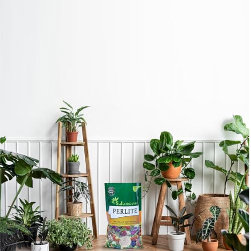 Image of SJ Organics Perlite 300g for Home and Terrace Garden Water Retention, and Nutrient Efficiency to Cultivate Flourishing Plants with Ease (Pack of 1)
