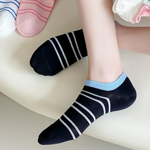 Image of Benefeet Sox Cute No Show Socks for Women Low Cut Socks for Girls Liner Invisible Socks Cotton Flat Boat Loafer Socks