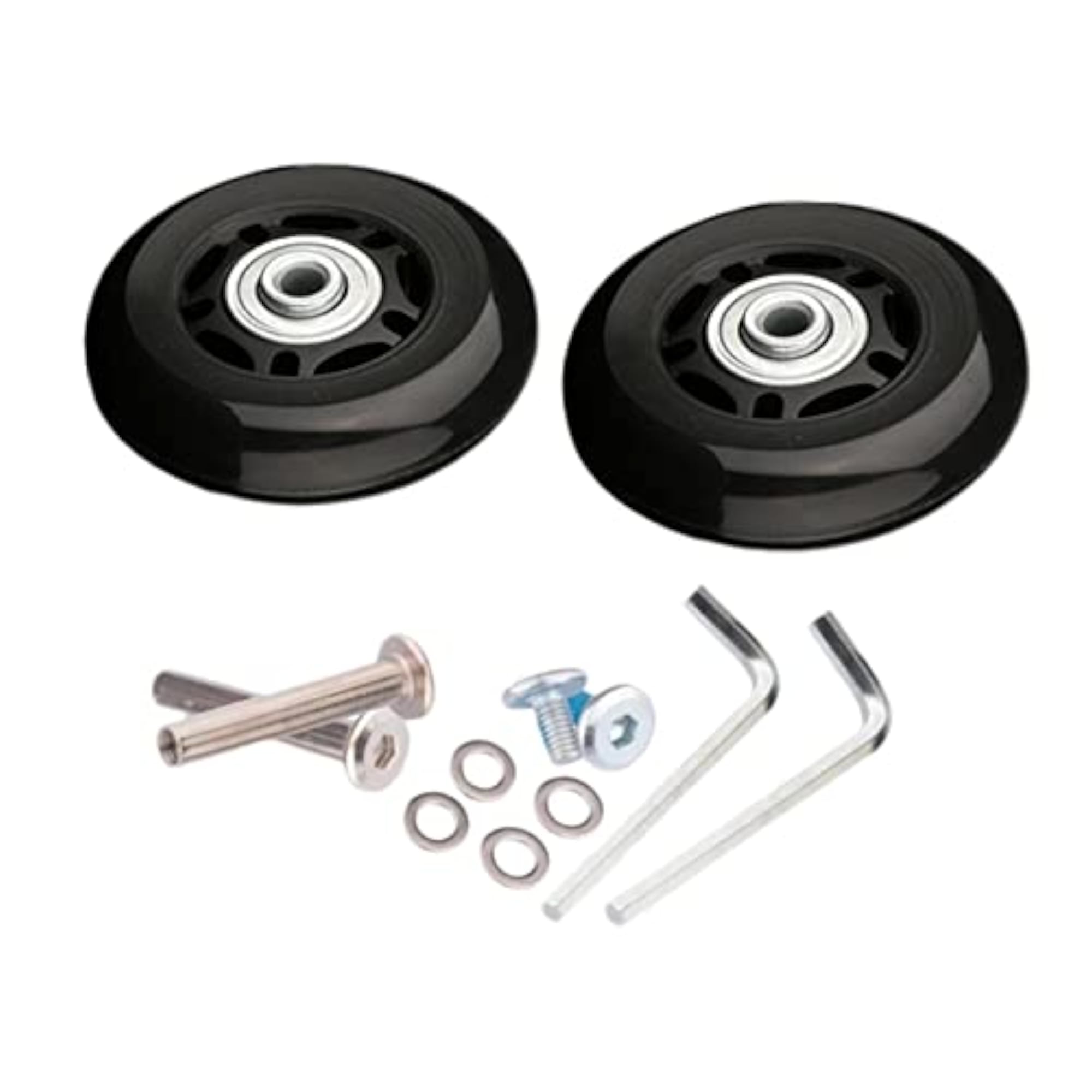 2X Flexible Luggage Suitcase Wheels Replacement