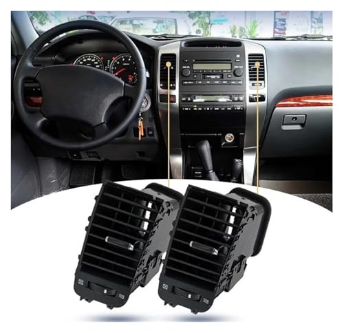 Rejilla de ventilación auto AC y marco de salida de aire para Toyota Prado 120 2003-2009 2