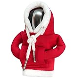 Mystique Maison Auto Shift Knob Hoodie, Gear Shift Hoodie, Car Gear Shift Cover,Universal Shift Knob Cover, Car Accessories and Decorations (Christmas Red)