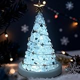 DIY Weihnachtsbaum Nachtlicht Bastelset, LED Weihnachtsbaum Klein, DIY Nachtlicht Bastelset Basteln Weihnachtsdekoration, Leuchtende Weihnachts Baum Tischdekoration