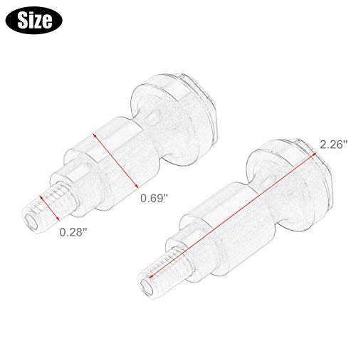 Image of Rear Seat Thumb Screw Bolt, Quick Mount Tail Bolts Screws Cap Compatible with Suzuki GSX1300R Hayabusa 1999-2020 (2 PCS, Black)