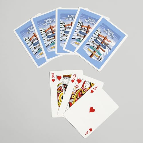 52 Cartas de Póker Pacific Northwest, Talla Poker miniatura 7
