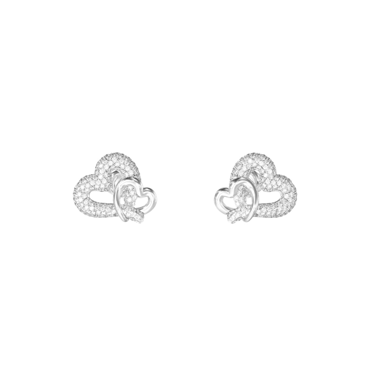 Guess Silver/White Earrings Love Bites Earrings Jube06054jwrht
