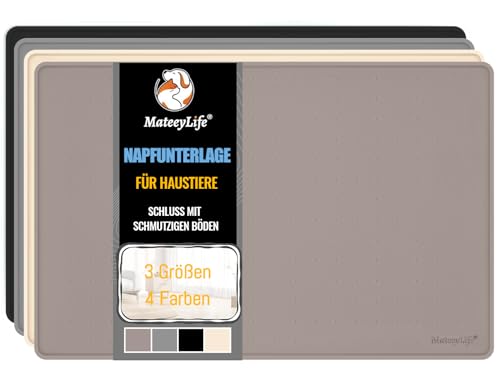 MateeyLife Silikon Napfunterlage Katzen & Hund, Katzennapf...