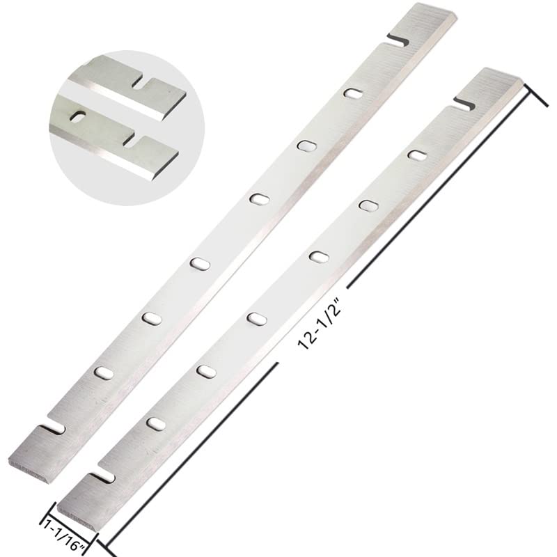 2 pezzi lame for pialla coltelli for pialle a spessore DW733 DW7332 con 12,5 pollici di ricambio trattati termicamente