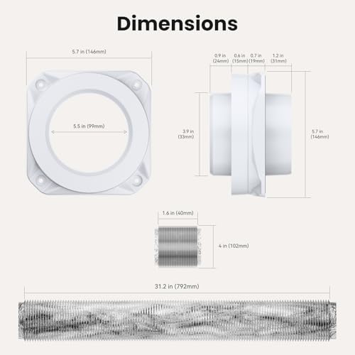 Magnetic Dryer Vent Coupling SDV180 Magnetic Dryer Vent Connector Kit White — view 5