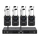 Phenyx Pro UHF Wireless in Ear Monitor System, Mono 2-Channel IEM, Metal Stage Monitor w/ 2x50 Frequ