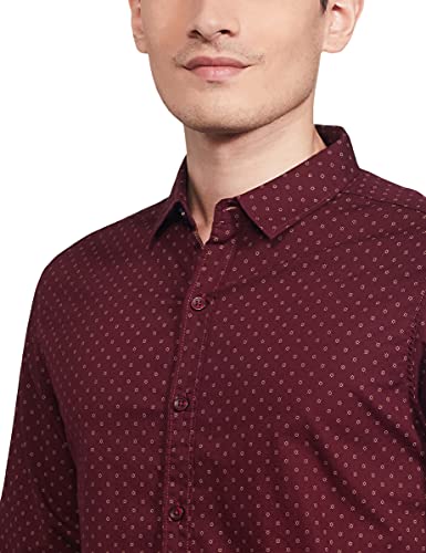 Image of Spykar Men's Printed Slim Fit Shirt