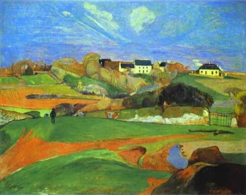 Peinture paysage postimpressionnisme Gauguin huile sur toile célèbre