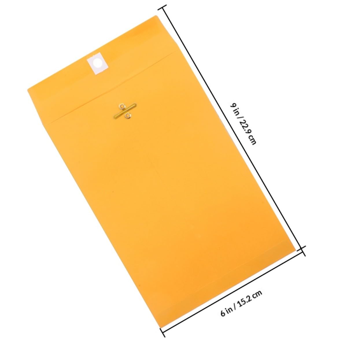 LALAFINA 100 Stück Gelbe Geldumschläge aus Kraftpapier mit Klappverschluss Elegante Kartenumschläge für Professionelle Büros und Effizienten Schutz von Dokumenten